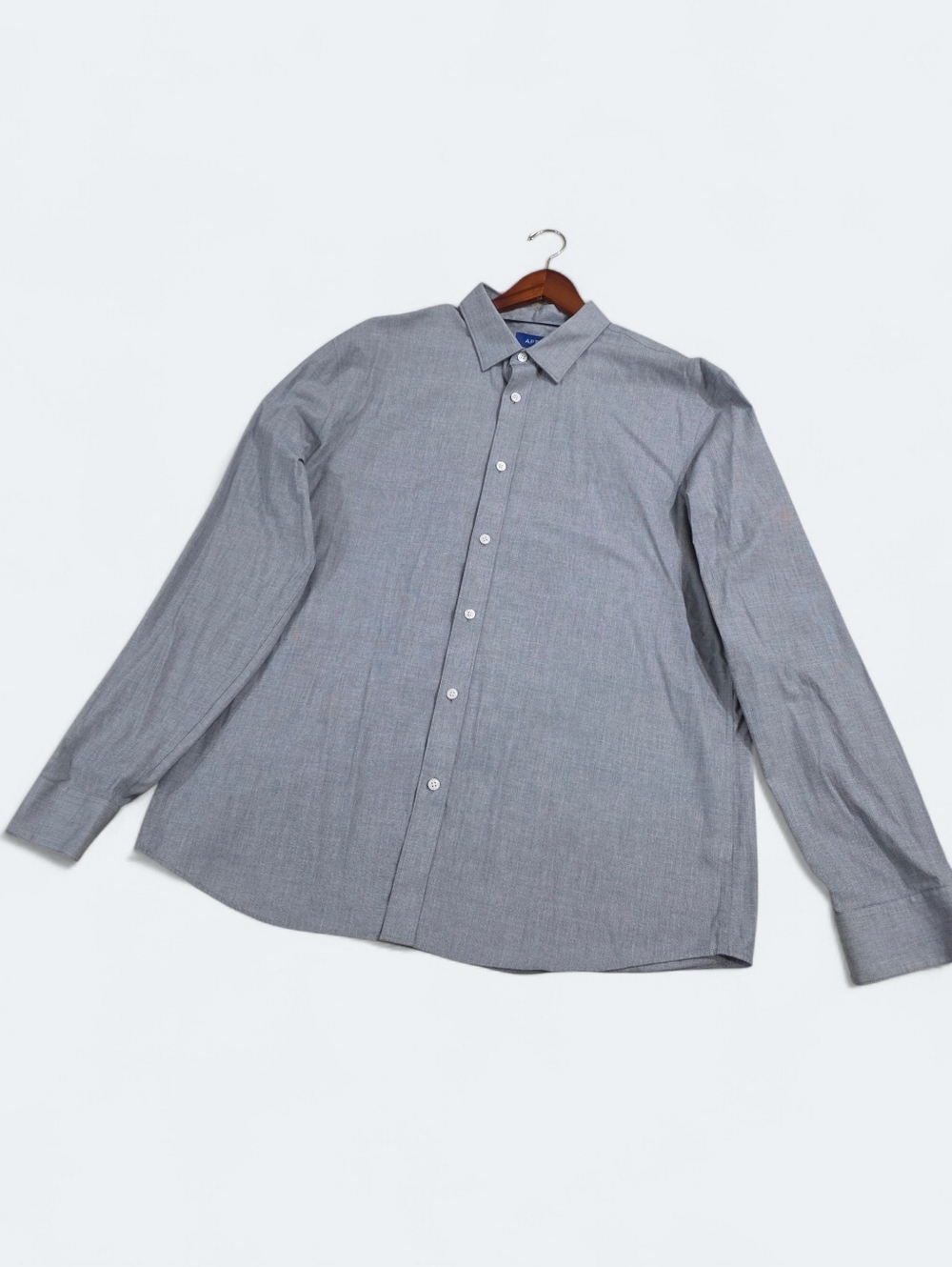 Apt. 9 Men’s Gray Premier Flex Slim Fit Long Sleeve Button Up Dress Shirt XL